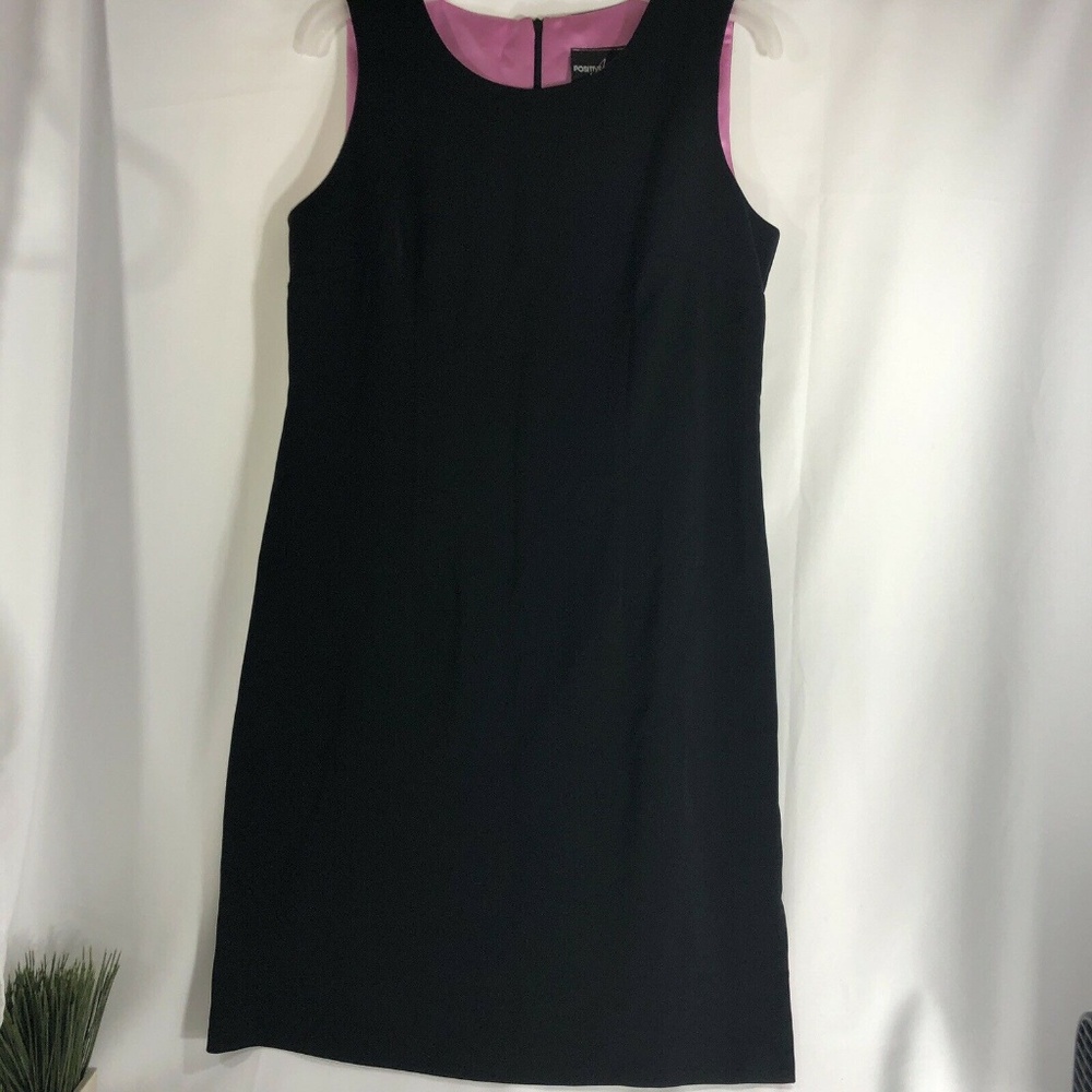 Positive Attitude Black Shift  Side Slit Dress 12